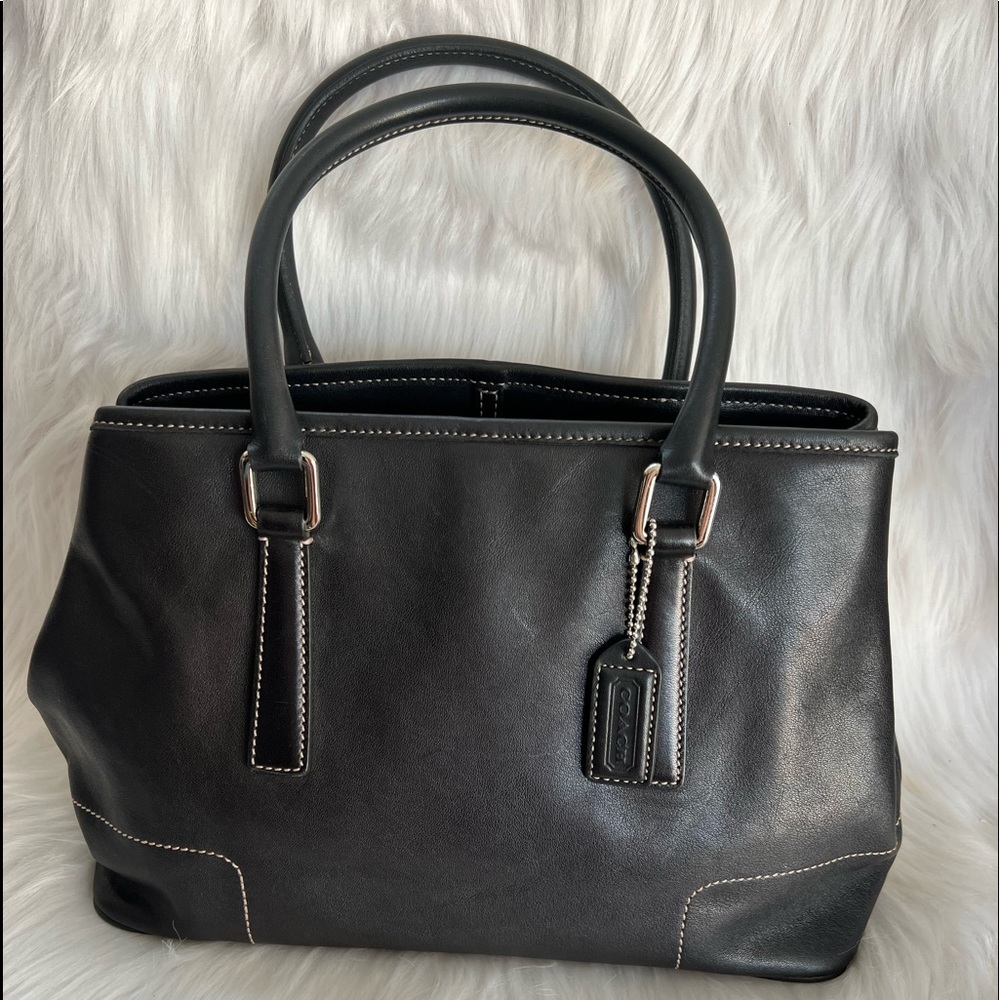 Coach Black Leather Handbag